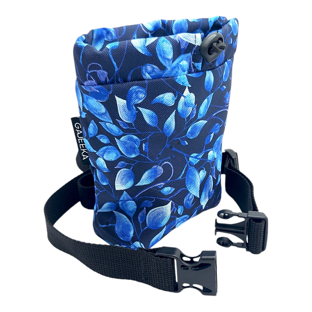 saszetka na smakołyki niebieskie listki saszetka na smakołyki niebieskie listki