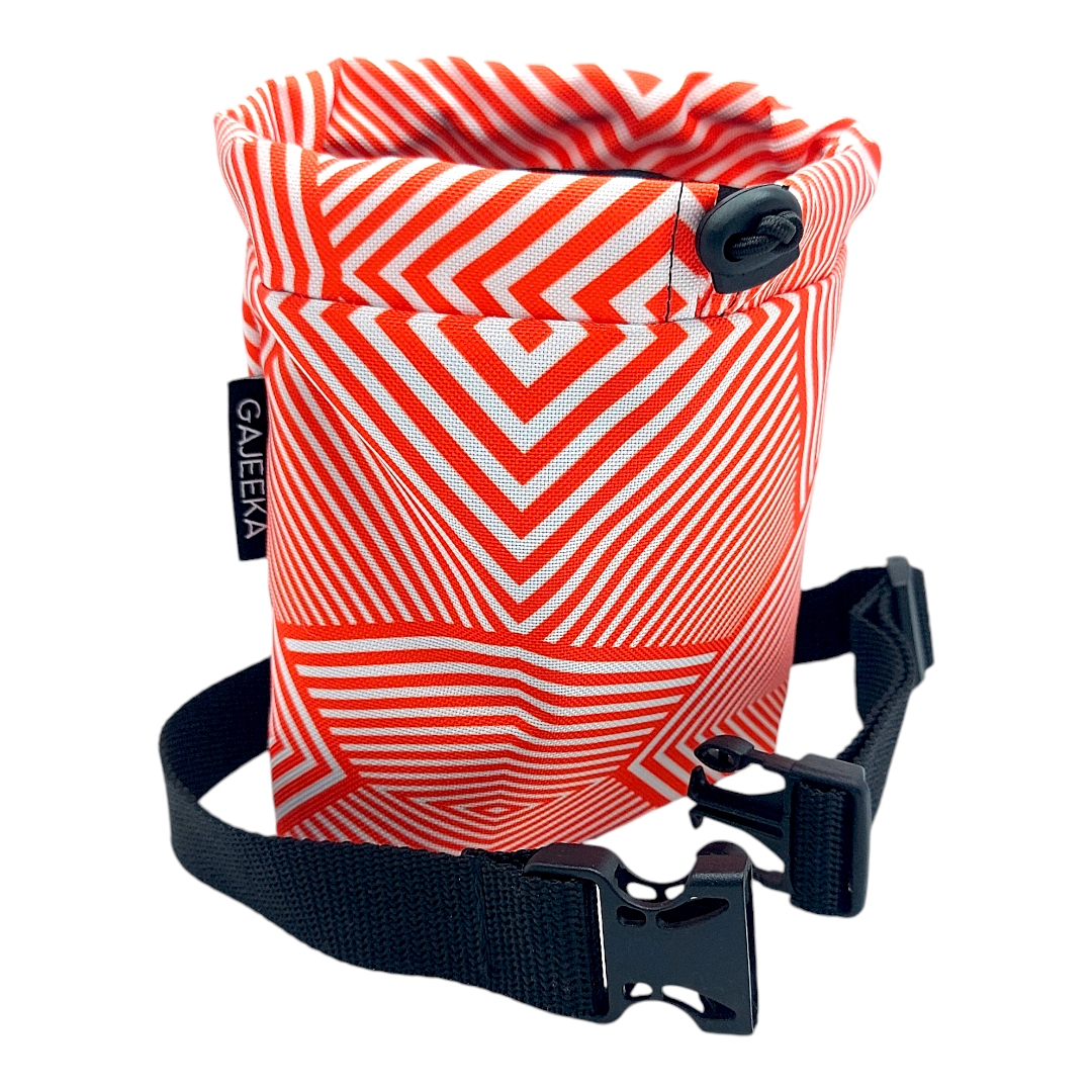 saszetka na smakołyki czerwono biały wzór saszetka na smakołyki czerwono biały wzór