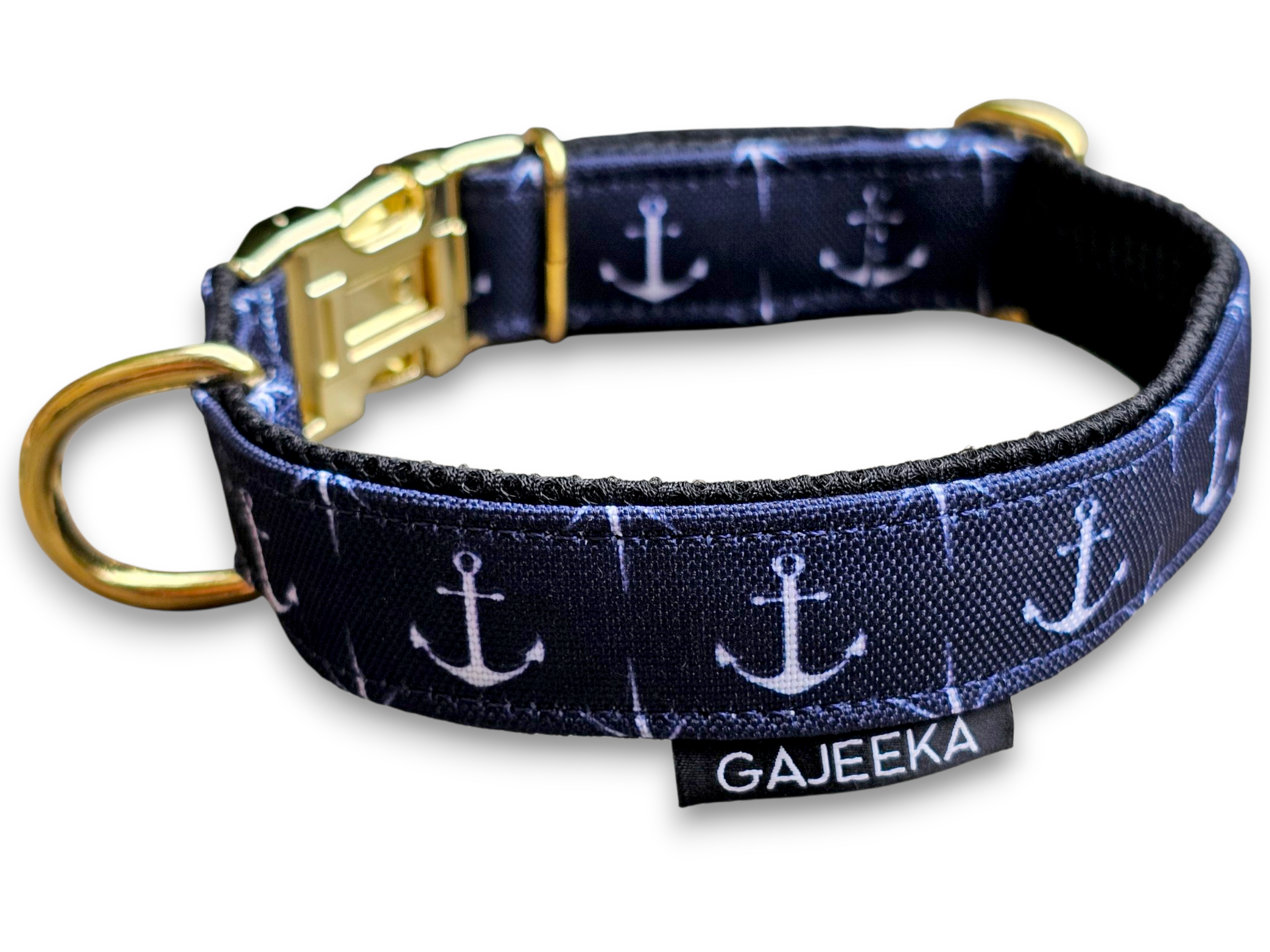 obroża marynarska w kotwice